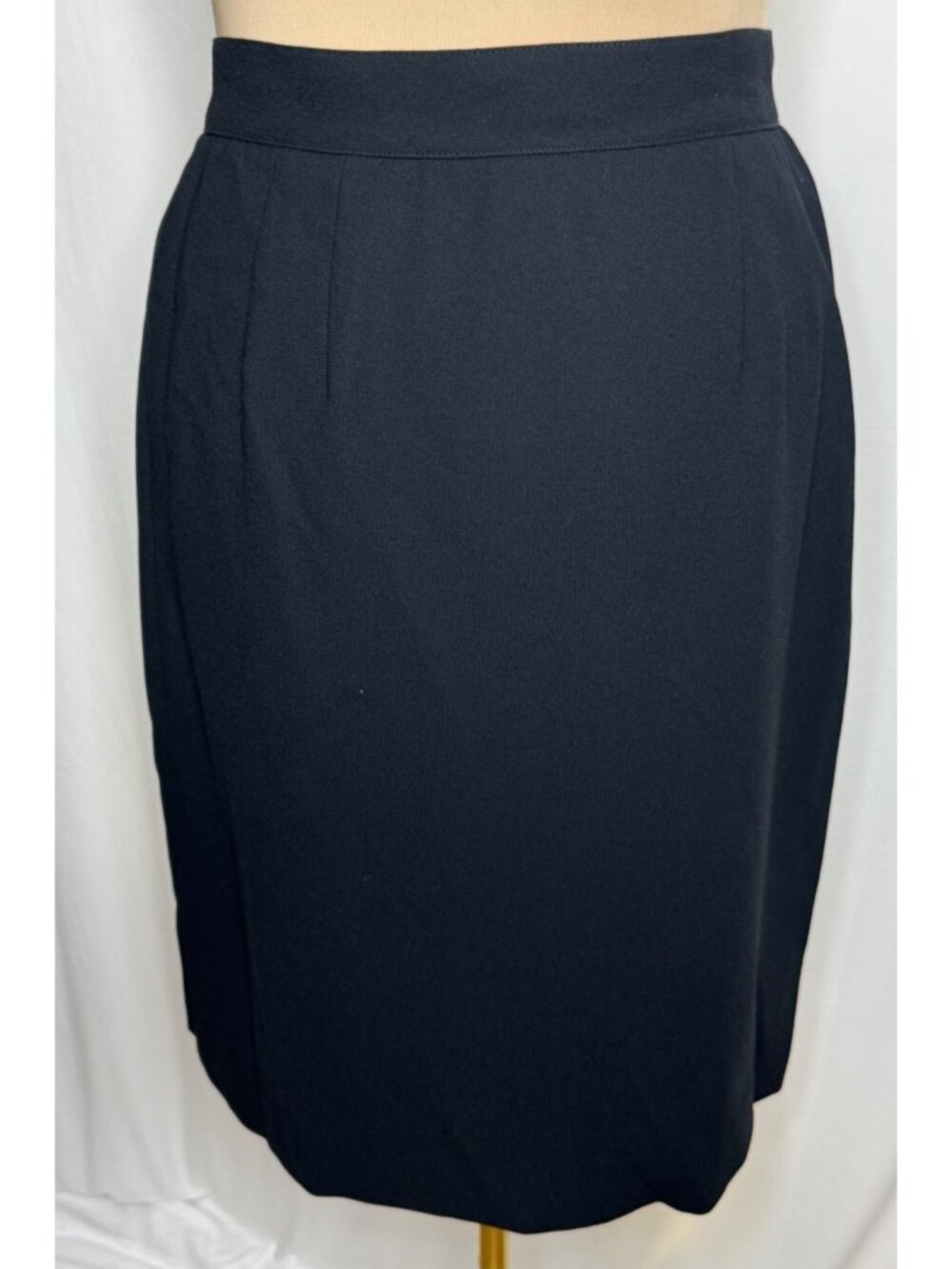 Vintage Liz Claiborne Collection Black Career Skirt Size 12